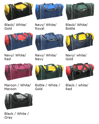 Sports Bags with your teams logo